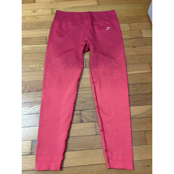 Gymshark Size XXL Seamless Leggings Ombre Red - Picture 1 of 6